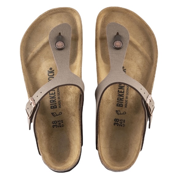 Birkenstock ✌︎︎ Gizeh Thong Nubuck Cork Bed Sandals Sandal ✌︎︎ Brown Suede 37 7M - Picture 15 of 16